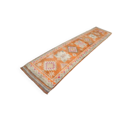 Turkish vintage Herki rug 2'10" x 12'10"