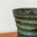 Brutalist pottery vase by Mobach, mid-century, 1960s.