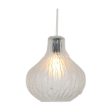 Lampe suspendue en verre dépoli des années 1960 d’Autriche
