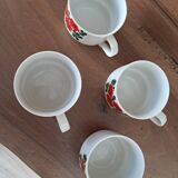 set of 4 Weidmann porcelain espresso cups