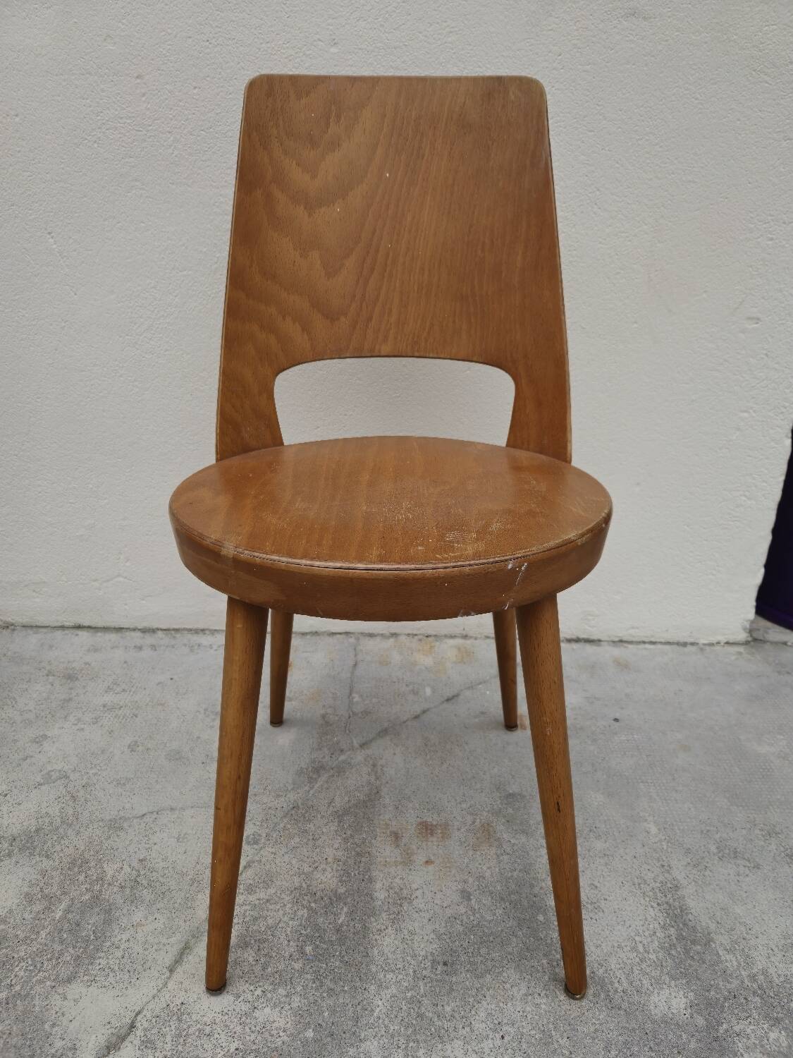 Baumann chair, "Mondor" model, vintage bistro, 1950s