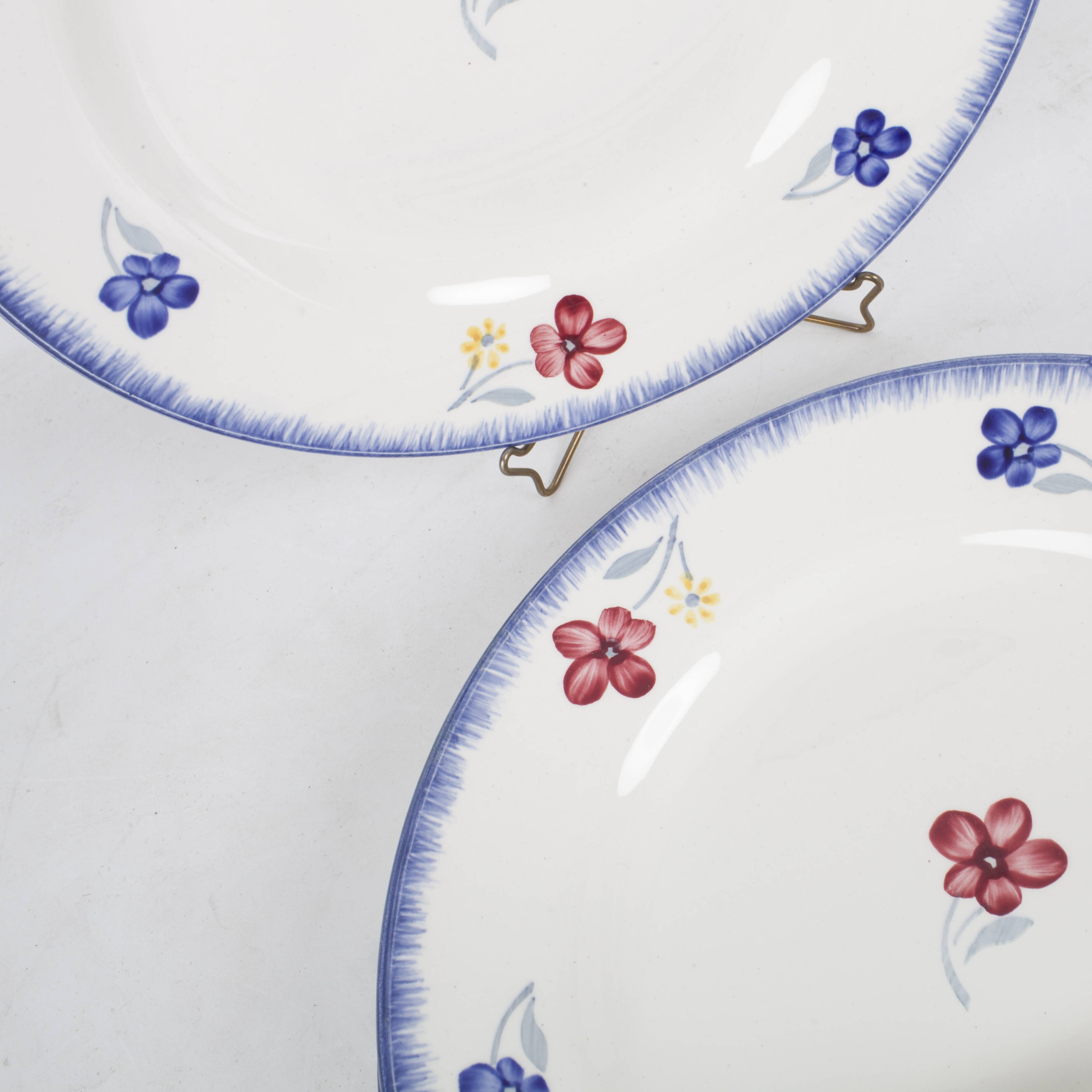 Set of 5 plates flat Mary - Lou Digoin Sarreguemines 1922/1965