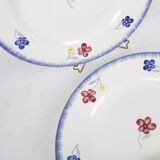 Set of 5 plates flat Mary - Lou Digoin Sarreguemines 1922/1965