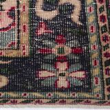 Red Geometric Oushak Handknotted Rug