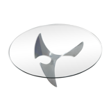 Knut Hesterberg's Propeller (propeller) aluminum round coffee table