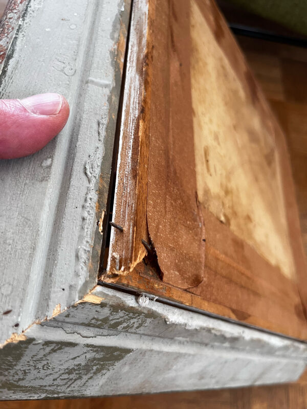 Tableau Grand Prix 1914, course automobile, Paulette Bardy, années 40