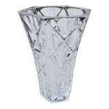 Hexagonal crystal vase from Arques