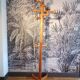 Parrot coat rack in pine 1980