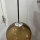 Temde amber acrylic pendant lamp, Switzerland, 1970s