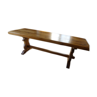 blond oak table - monastery or "farm"