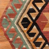 Old Turkish narrow Kilim Runner 288x102 cm, shabby chic, vintage decor kelim rug