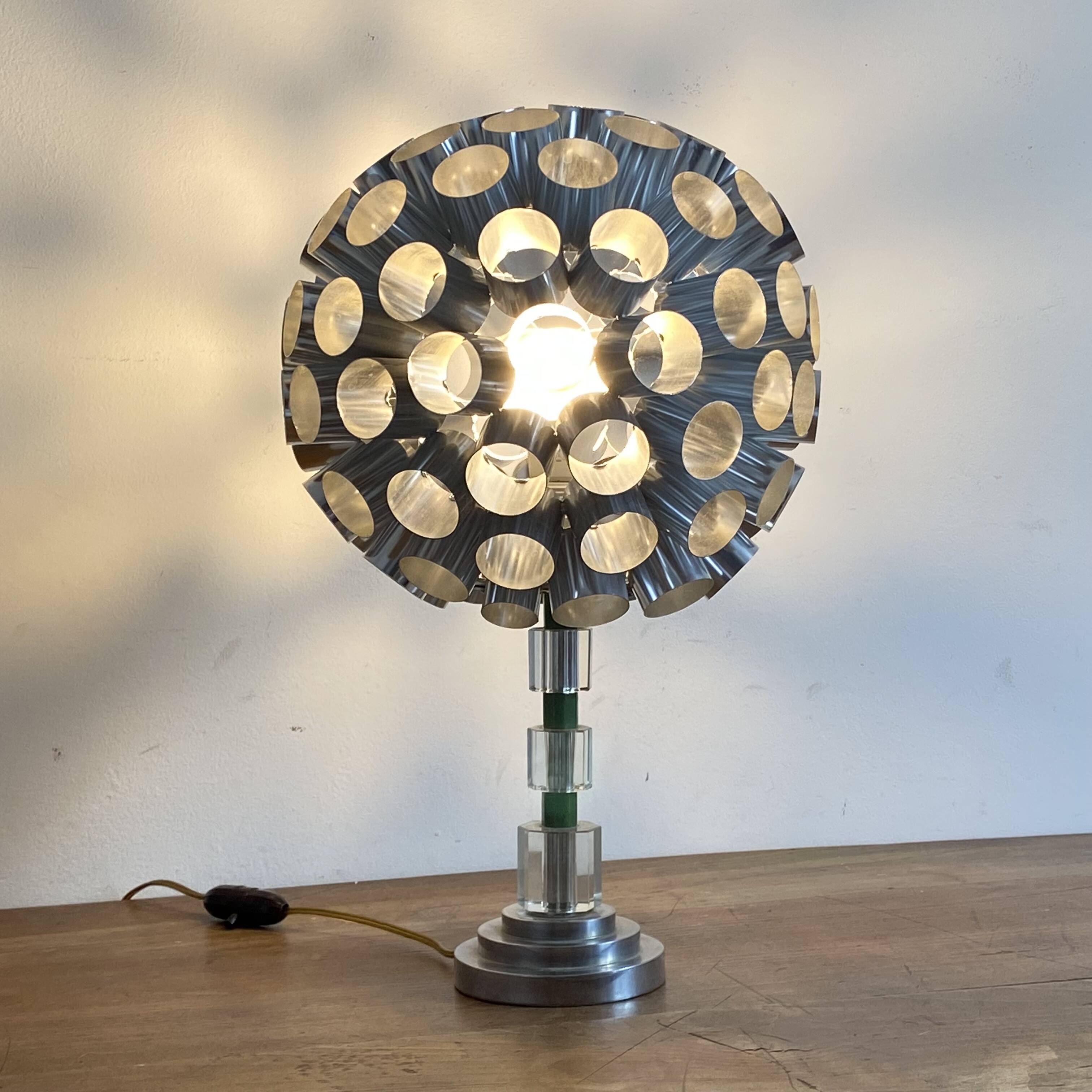 Vintage lamp. 1980. Space age.
