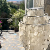 Floor lamp of the 60s in mother-of-pearl grapevines