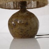 Pyrite stone lamp with rope, 1960