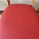 Set of 5 vintage wood and leatherette chairs
