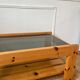 Pine and smoked glass coffee table, 70s-80s