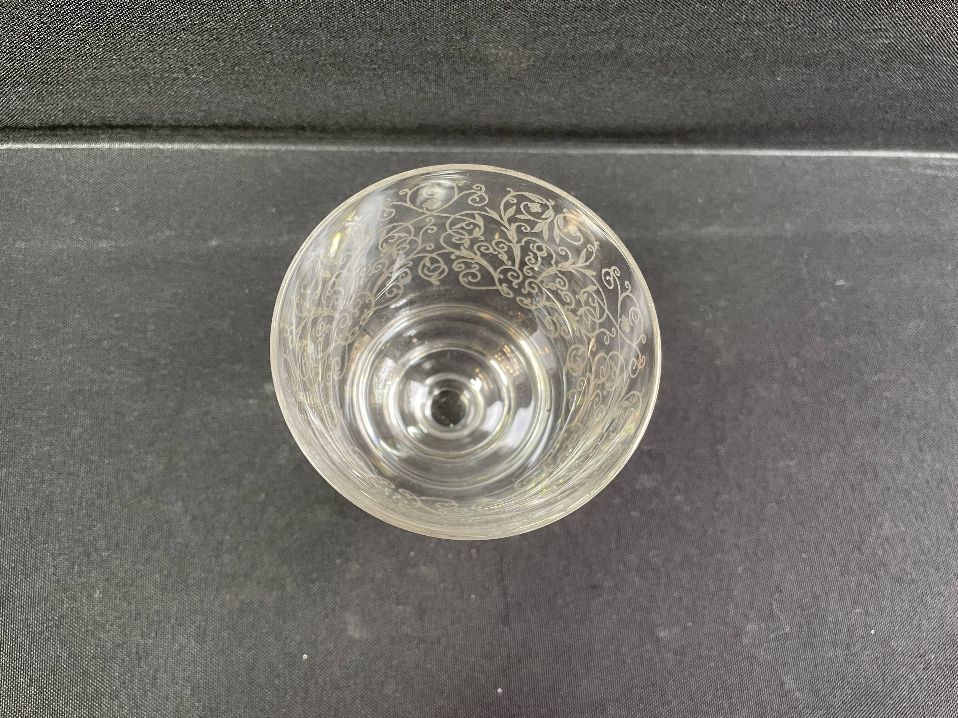 Red wine glass (1) Baccarat service Lulli – Art Deco