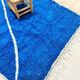 Tapis berbère marocain bleu 307 x 204cm