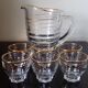 Carafe avec 6 petits verres vintage