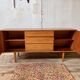 Scandinavian vintage walnut row 1960