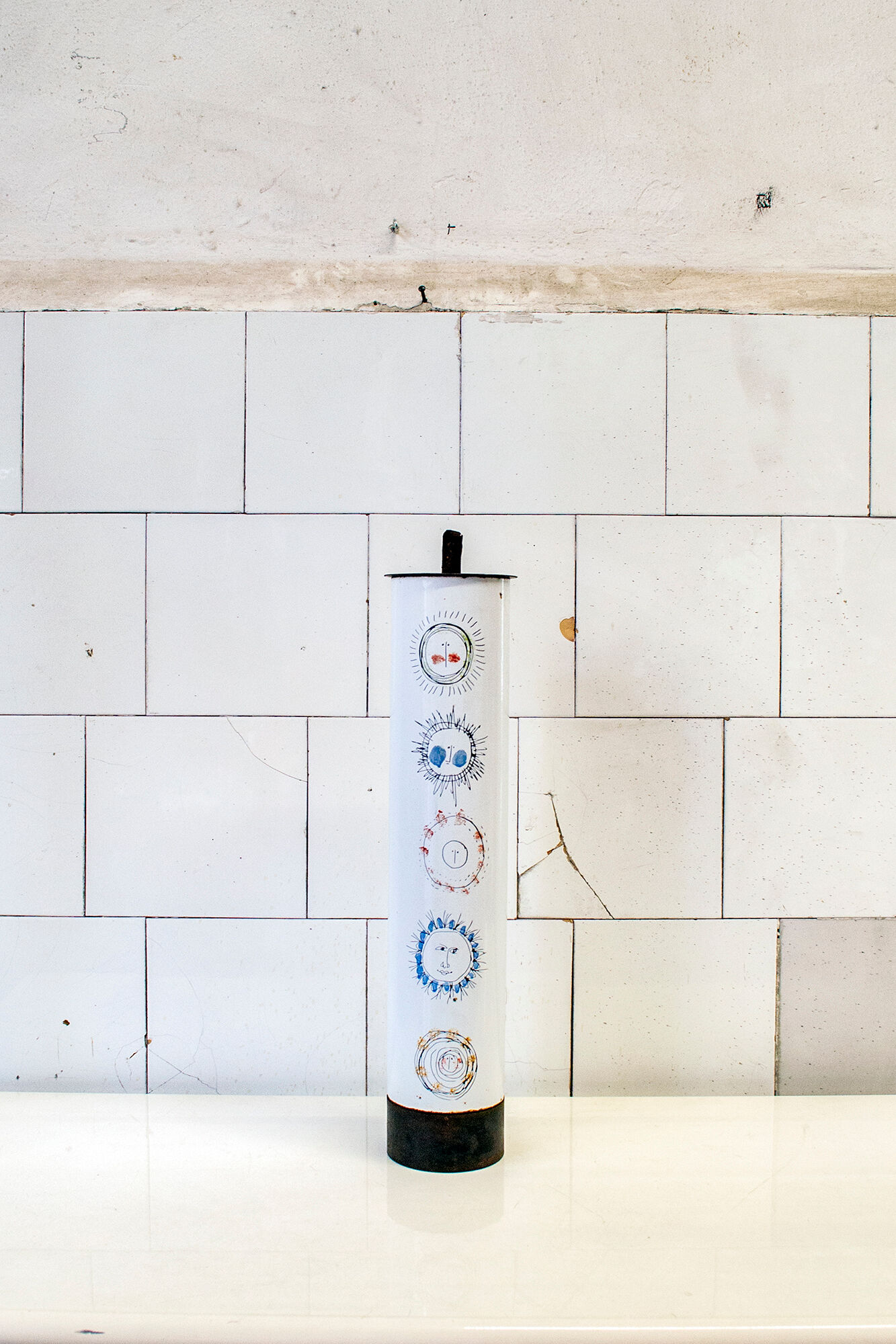 Brass ashtray decorated Italy 50s