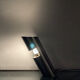 Chromed aluminium table lamp, Italy, 1970s