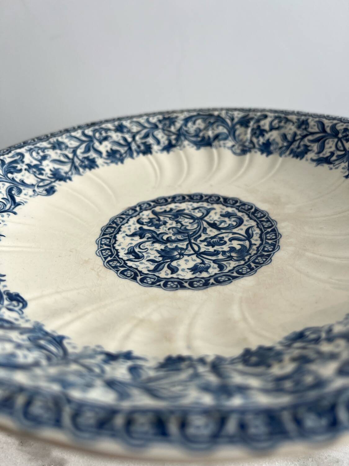 Plate Garland Gien type compote dish Ironstone