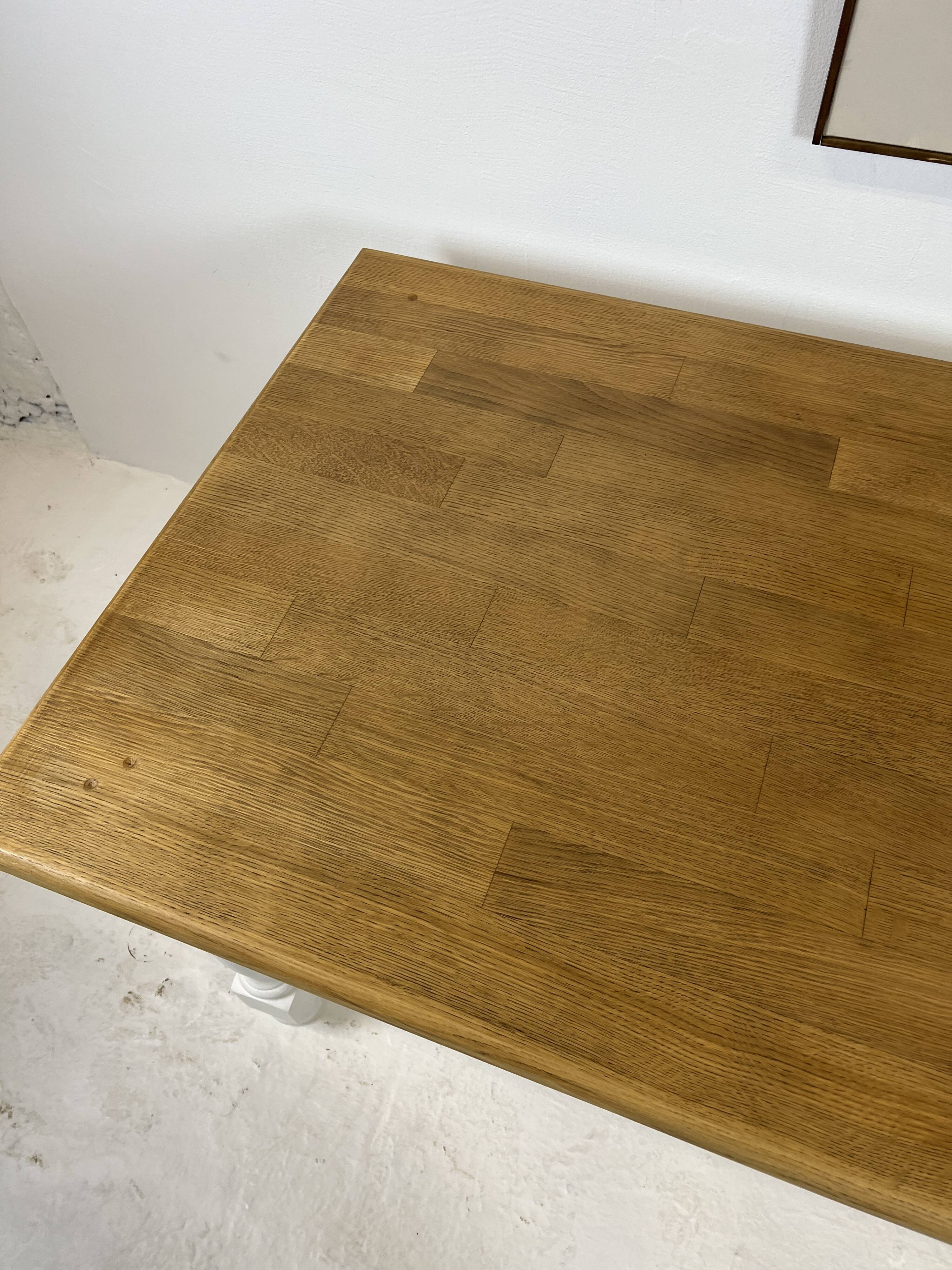 Ivory white base farmhouse table