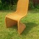 chaise en rotin style Verner Panton