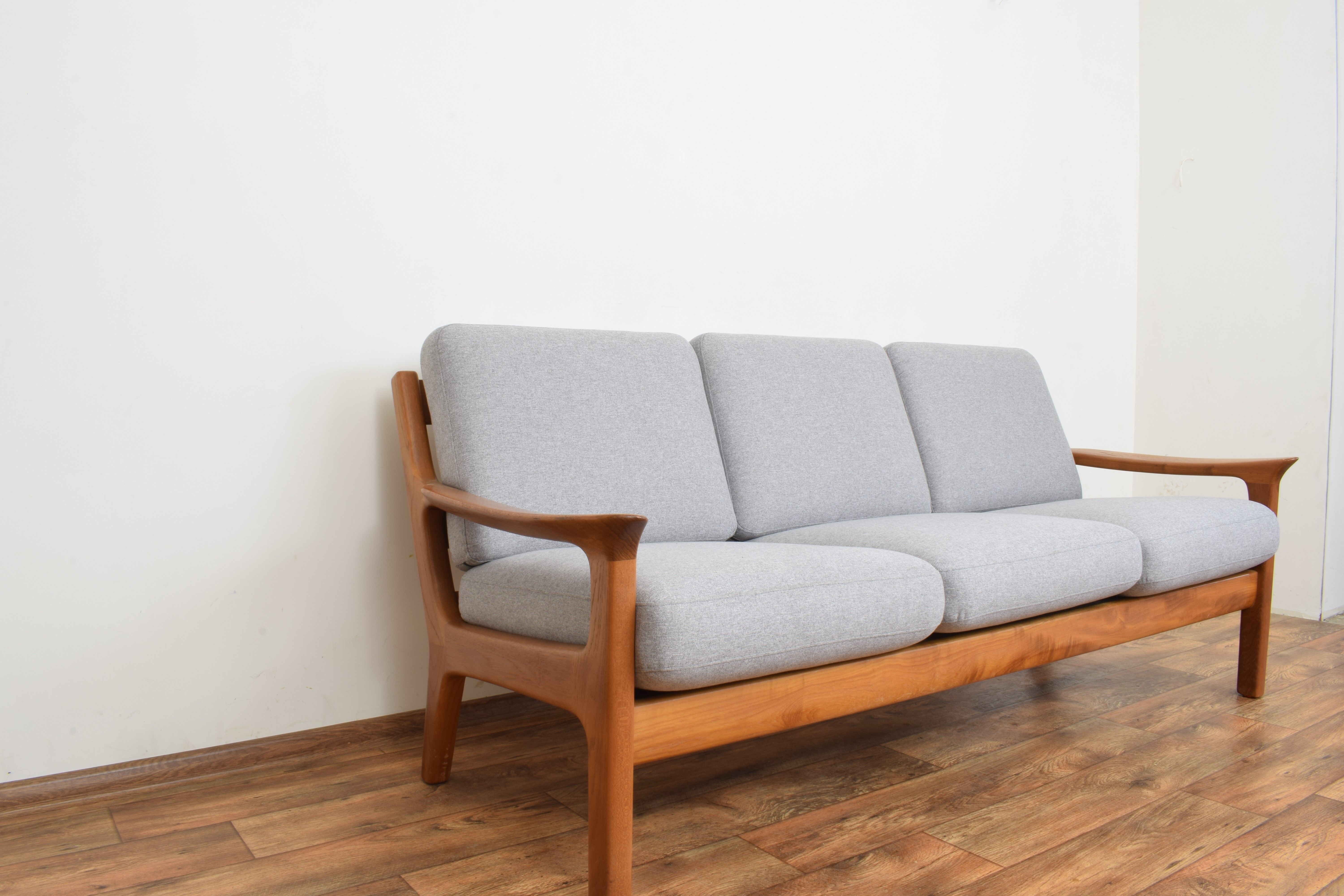 Mid-century danish teak sofa by Juul Kristensen, 1960s