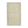 Handwoven distressed anatolian beige rug 168 cm x 281 cm