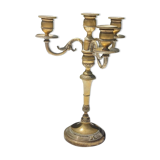 Bronze candlestick 3 branches 4 fires