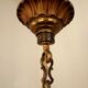 French Vintage Heavy Bronze/Brass 5 Light Empire Style Chandelier 3990