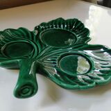 Large empty green leaf pocket Vallauris