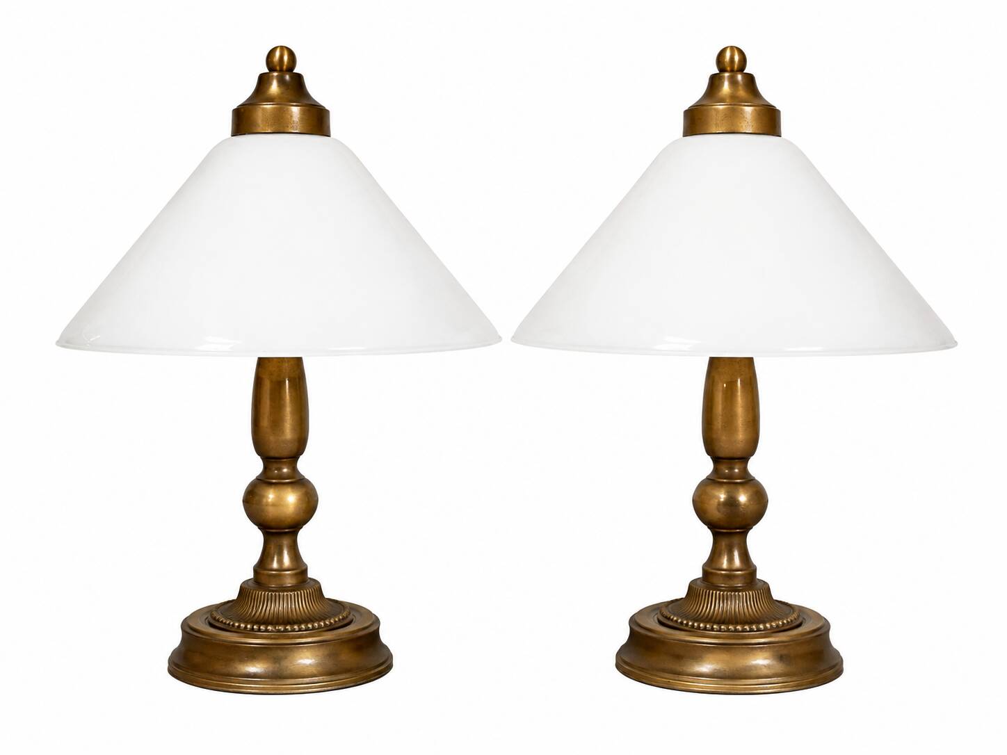 A pair of bedside lamps from the 1970s