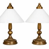 A pair of bedside lamps from the 1970s