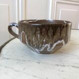 Stoneware cup signed Vallauris 70s