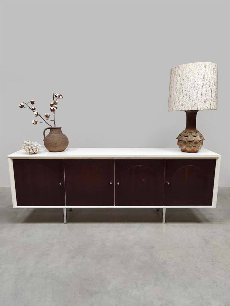 Vintage Italian sideboard credenza 'Duo-tone'