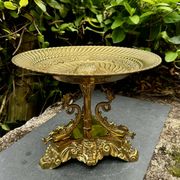 Large brass fruit bowl in Neo-Renaissance style