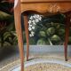 Louis XV style wooden bedside table with drawers