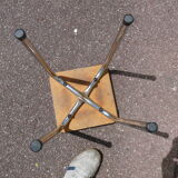 Red formica vintage stool