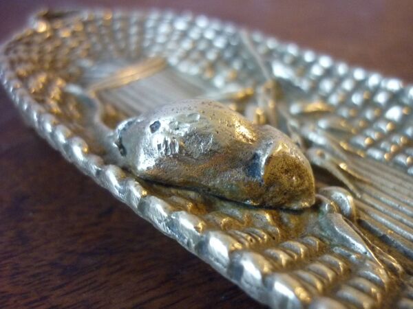 Coupelle vide poche en bronze avec souris