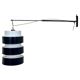 Mid-century adjustable wall lamp designed by Josef Hurka for Napako, 1970s
