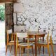 4 Danish chairs in beech wood and skai, 1960