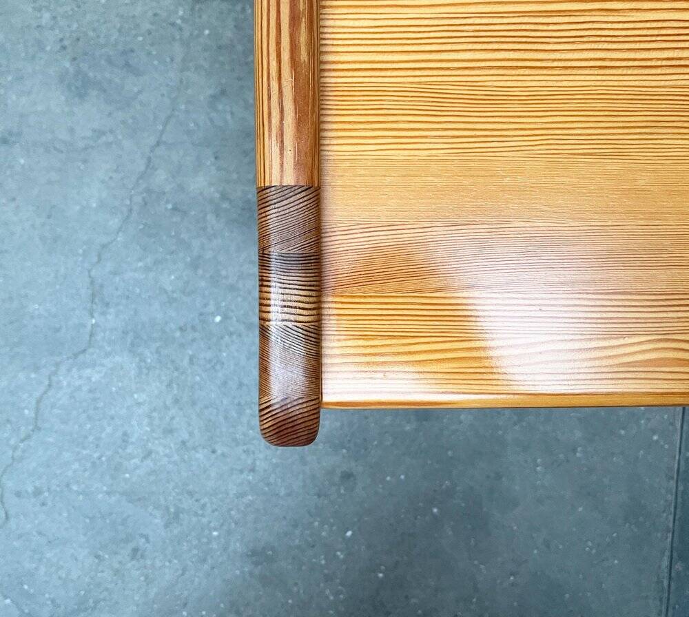 Vintage coffee table in Swedish pine by Yngve Ekström for Swedese, 1970s.