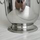 Shiny silver metal champagne bucket