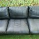 1970s leather three-seater sofa