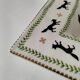 Large square dish RB Bernarda with animal decoration.