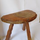 Tabouret tripode bois