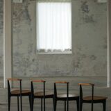 Set of 4 'Thema' chairs in pine by Yngve Ekström, Swedese, Modern Swedish, 1954